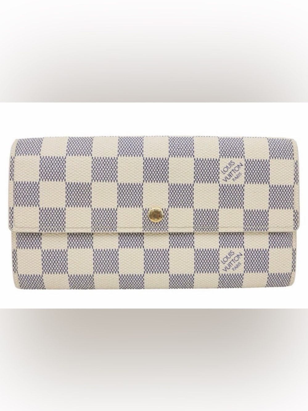 Louis Vuitton Sarah Damier long wallet AZURE EUC